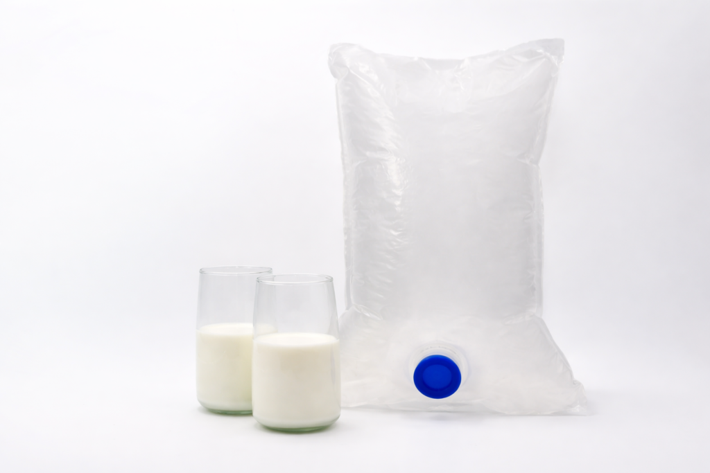 Bag in box packaging for milk and dairy products