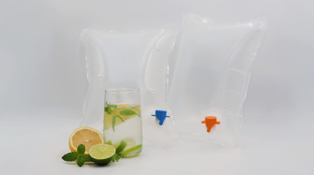 Bag in box packaging for water